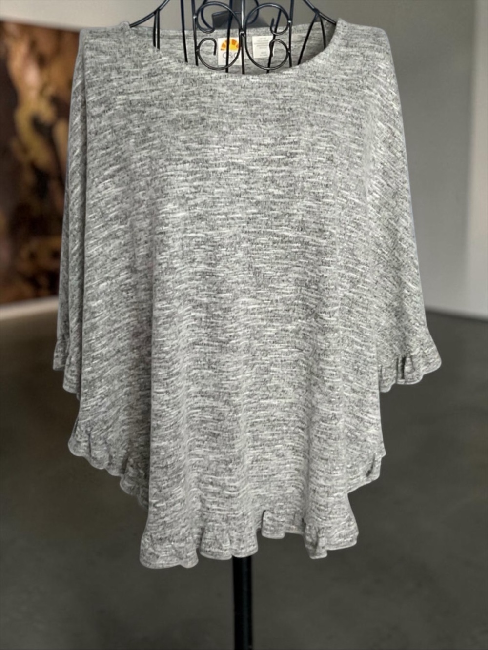 💖 C&C California Gray Jersey Knit Capelet 💖